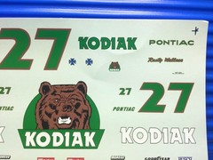 PONTIAC #27 Rusty Wallace KODIAK NASCAR STOCK CAR MODEL DECAL SHEET