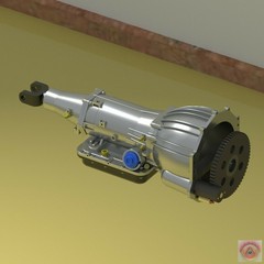 1:8-1:24 Scale 572 Copo Engine, 3D Resin Printed Kit with 4L75E-R Transmission