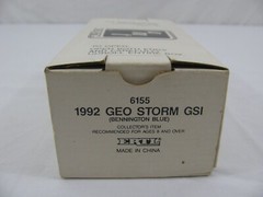 AMT Ertl 1/25 Bennington Blue 1992 Geo Storm GSI Model Car Dealer Promo 6155 New
