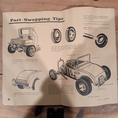Vintage AMT 1929 Ford Model A Mod Rod Model Kit Instructions Only