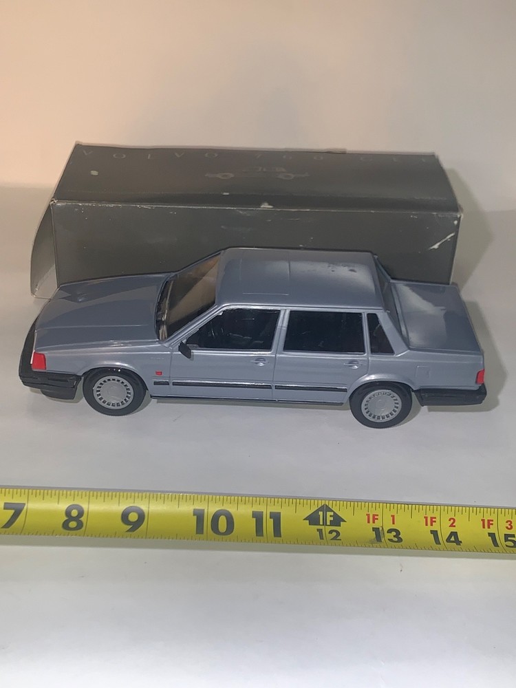 Vintage original VOLVO 760 GLE Sedan Metallic Light Blue PROMO CAR w/ Box