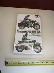 Tamiya MM-123 Zundapp KS750 BMW R75 German Motorcycle 1:35 Scale NEW OPEN BOX