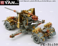 1/35 German 88mm Flak 36/37 Full PE Set w/Barrel&3D Resin for Dragon 6923/6260