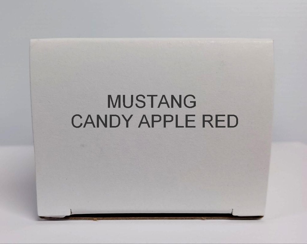 1969 Ford Mustang Mach 1 Candy Apple Red Promo Model Box Replica NO CAR
