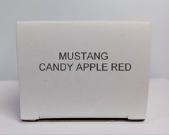 1969 Ford Mustang Mach 1 Candy Apple Red Promo Model Box Replica NO CAR