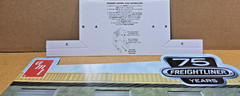 AMT White Freightliner 1/25 scale 75th Anniversary Diorama Model Kit Parts