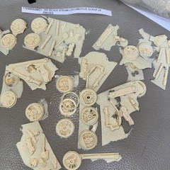 Ho Scale LARGE LOT OF RESIN Steam Locomotive Scrap 29 Pieces