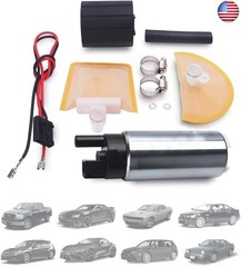 255LPH High Flow In-Tank Electric Fuel Pump Kit w/Strainer and Wiring 38mm Body
