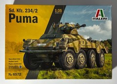 Italeri 6572 1/35 Scale Sd.Kfz. 234/2 Puma w/PE – New Tooling 2022, Parts Sealed