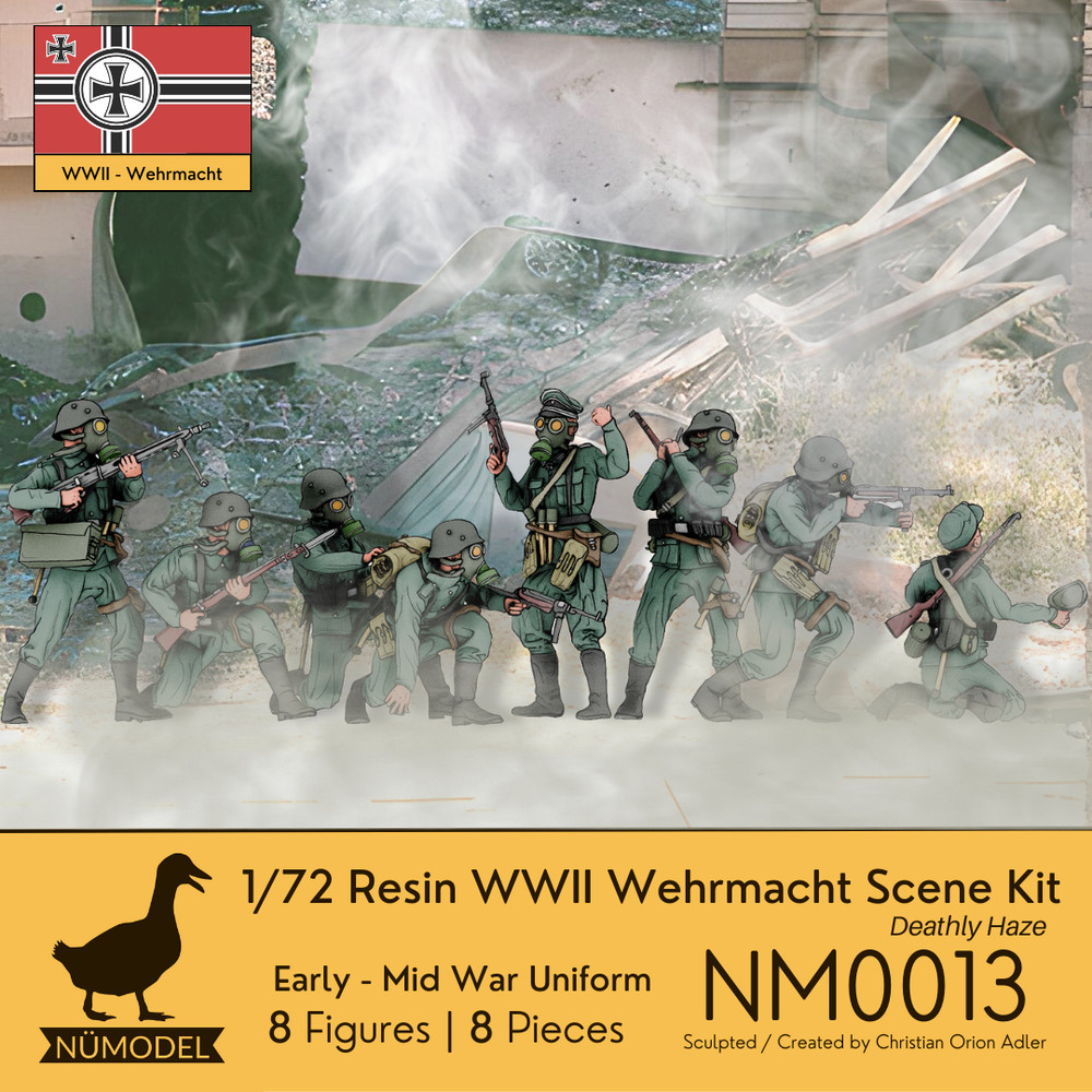 NUMODEL NM0013 | 1/72 Resin WWII Wehrmacht Scene Kit “Deathly Haze” | 8pc