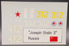 Aurora | No. 323-150 | 1:48 Russian World War II “STALIN” TANK Decals