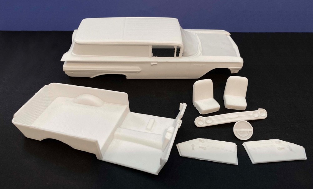 1960 CHEVROLET SEDAN DELIVERY RESIN CONVERSION KIT for NEW AMT 1960 CHEVY NOMAD