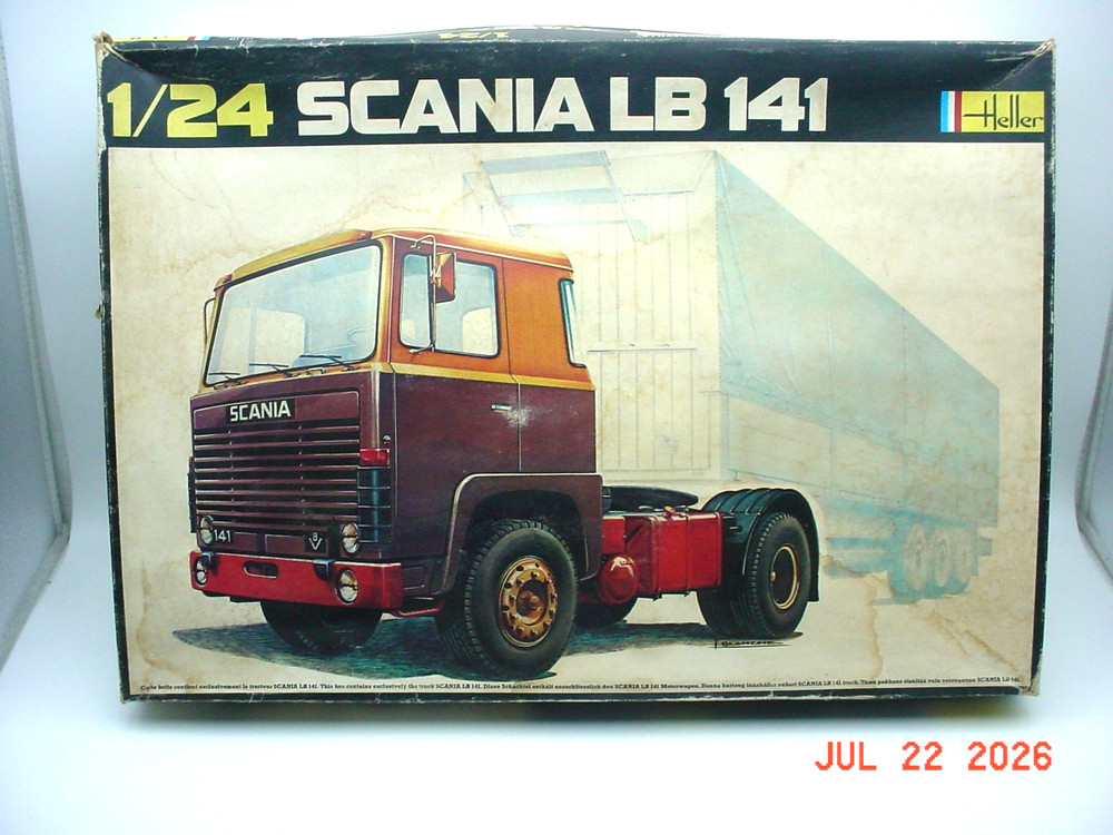 Vintage Heller Scania LB 141 1/24 Model Kit UPRM