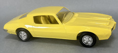 1973 Pontiac Firebird Formula 400 Yellow Dealer Promo Model Car