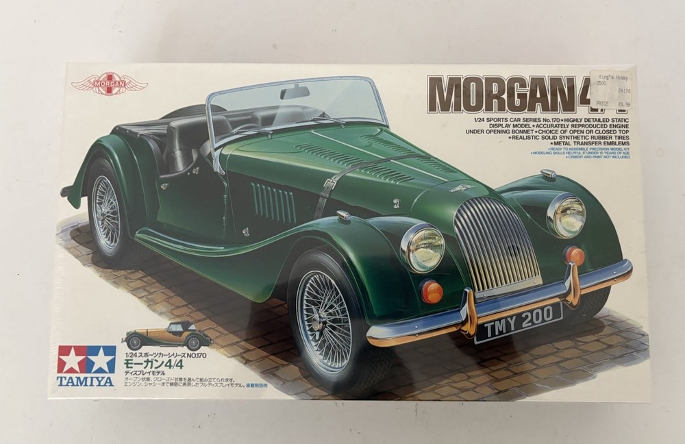 Morgan 4/4 Model kit-Rare Sports Car-#170 Made by Tamiya-1/24 Scale Kit-Japan