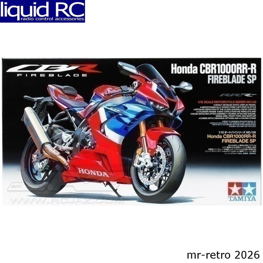Tamiya USA TAM14138 1:12 Scale Honda Cbr1000rr-R Fireblade Sp Plastic Model