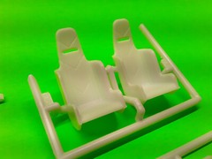 90 1990 Mustang 5.0 Knotchback LX 1/25 Race Car Drag Cowl Hood Spoiler Seat Cage