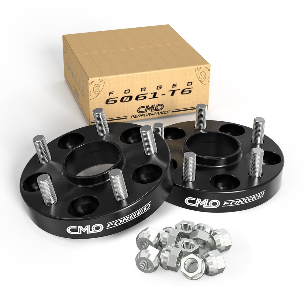 1 Inch Wheel Spacers Hubcentric 5×4.75 Compatible For Camaro 1.0″ (2pc) Black
