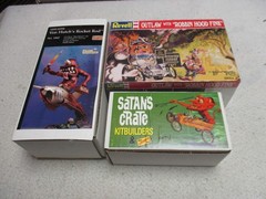 ED BIG DADDY ROTH MODEL KIT OUTLAW FINK LINDBERG SATAN’S CRATE ROCKET RED RESIN