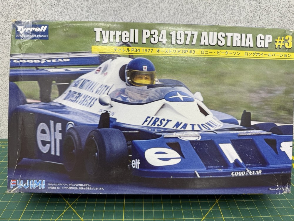 Fujimi GP48 F1 Tyrrell P34 1977 Austria GP #3 1/20 Model Grand Prix Race Car Kit