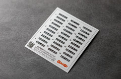 1:72 3D License Plates for scale model Modern Military Vehicles