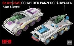RyeField Model RM 5134 1/35 Sd.Kfz. 234/3 Schwerer Panzerspähwagen 7.5cm Stummel