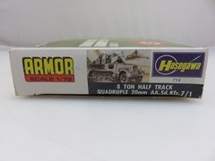 Hasegawa 8 Ton Half Track Quadruple 20m/mAA Sd.Kfz.7/1 1/72 Scale Model Kit 714