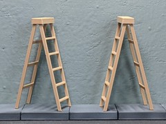 1/24 1/25 Scale Ladder – For garage/repair workshop G scale diorama (set of 2)