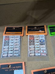 Prestons Car Parts – #11 – 1:24 Scale – Assorted License Plate/Tire Decals – NOS