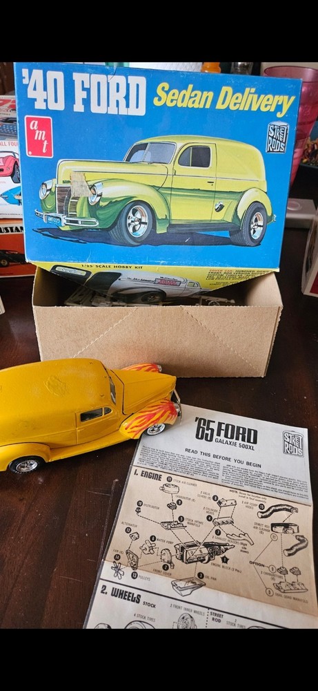 (1970’s) MT T149 ’40 Ford Sedan Delivery 1940 “STREET RODS” 1/25 Model Car Kit,