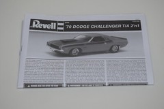 REVELL 1970 DODGE CHALLENGER T/A 85-2596 ⭐PARTS⭐ INSTRUCTION BOOKLET 1:24