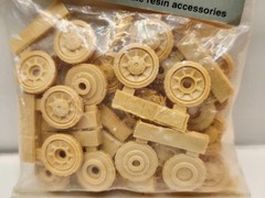 Warriors Scale Model 1/35 Resin WWII German Tank Panzer IV Damaged Roadwheel Set