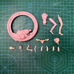 1/24 Scale Resin Figure Model Kit Steampunk Girl Unassembled, Unpainted Model