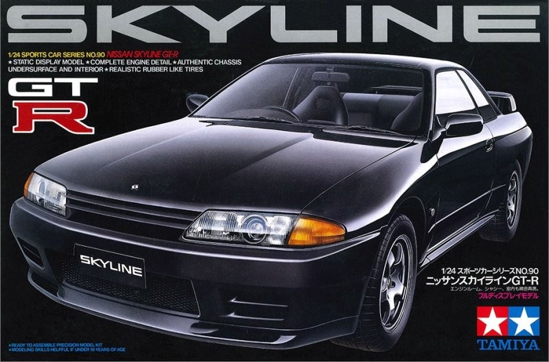 Tamiya 24090 1/24 Scale Model Sports Car Kit Nissan Skyline GT-R R32 BNR32