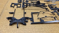 1968 Dodge Charger R/T PAINTED CHASSIS & EXHAUST 1:25 Revell NEW Model PARTS