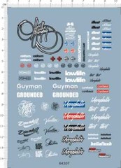 Detail Up 1/24 Scale Sports Raing car Logo Markings Transfer Sheet Water Decal