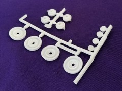 WHEEL BACKS , RETAINERS , PINS from 1973 Cougar MPC 1:25 Model Kit 73 The Cat