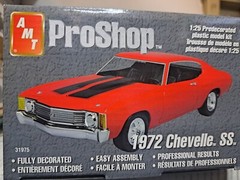 AMT ProShop 1/25 1972 Chevy Chevelle SS Predecorated Model (Good for Slot Cars)