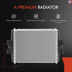 A-Premium Auxiliary Additional Cooling Radiator Compatible with BMW 328i, 328i