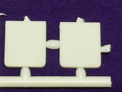 Diamond REO Truck Tractor FRONT MUD FLAPS GUARDS for 1:25 AMT Model Kit