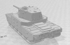 3D printing 1/72/48/35/144/100 Japanese Type 5 Heavy Tank Model Kit