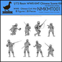 NUMODEL NMCHI001| 1/72 Resin WWII Chinese Civil War Kuomintang Soldier Scene Kit