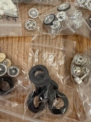 Vintage Lot Of Model Car Kit Tires And Rum Lot