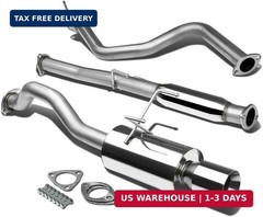 DNA MOTORING CBE-HC922-NRT Stainless Steel Cat Back Exhaust System [Compatible w