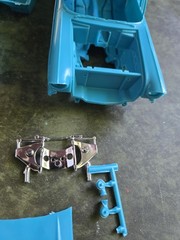 AMT 1/25 1957 CHEVY BEL AIR BODY AND RELATED PARTS STK A57T