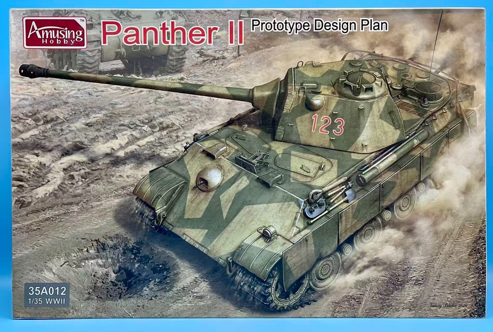Amusing Hobby AH 35A012 1/35 Panther II Prototype Design Plan Complete