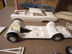 JoHan 1/25 1962 Chrysler 300 Hardtop molded in WHITE USA Oldies Needs Finishing