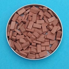 Painted Diorama 1/35 Building Ruins Rubble Bricks WWII Military Scene Prop Model