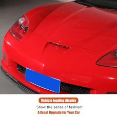 Car Vents Compatible with Chevy Corvette C6 2005-2013, Hood Scoop Body Kit, red