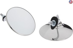 URO Parts MH3C Lucas Style Door Mirrors Pair, Convex Glass, Pair